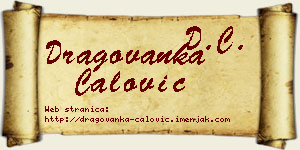 Dragovanka Ćalović vizit kartica